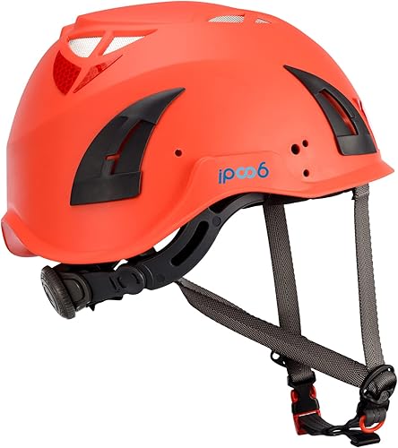 Miniatura 9 de Casco de trabajo de arborista de espeleología para adultos, senderismo y escalada