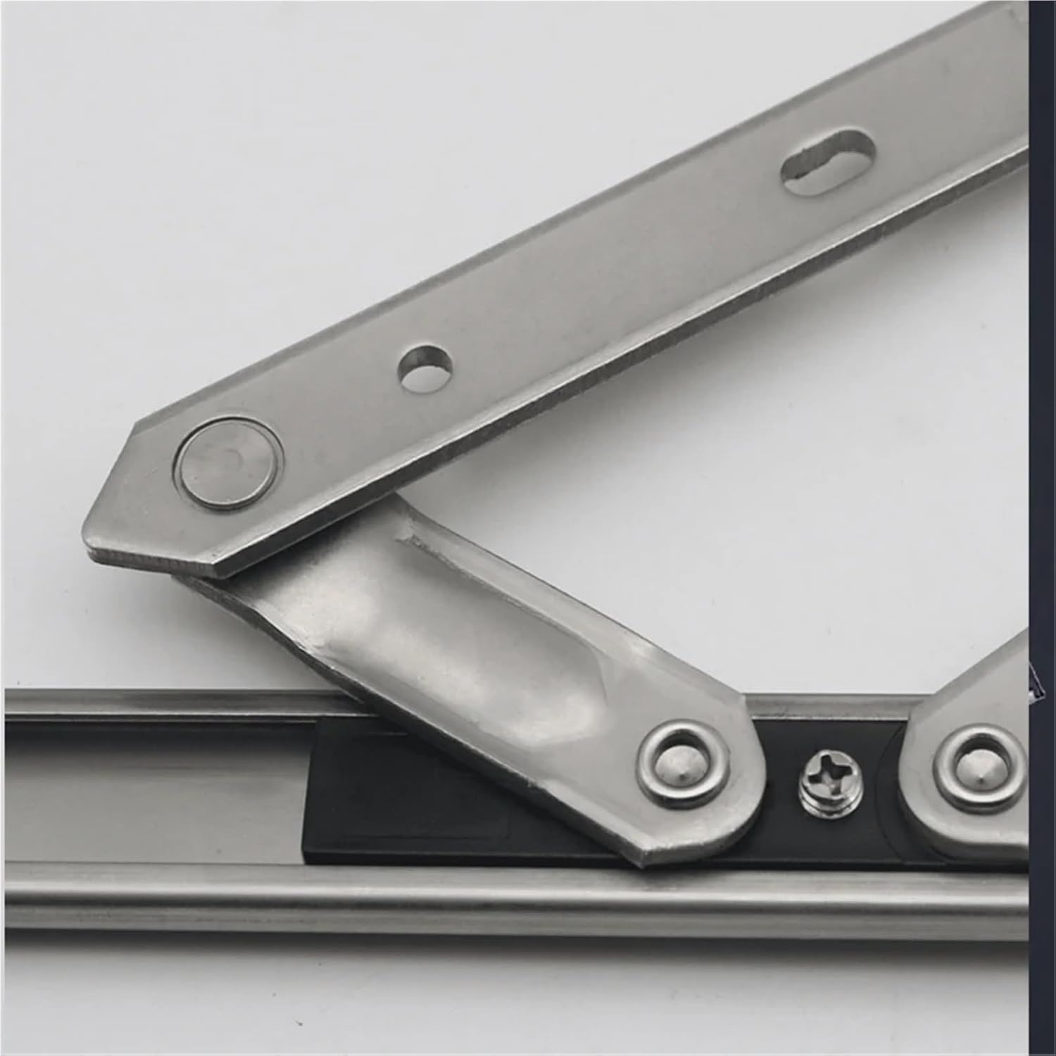 Window Hinge 2pcs Silver Stainless Steel Sliding Casement Window for Skylights and Casement Windows(14inch)