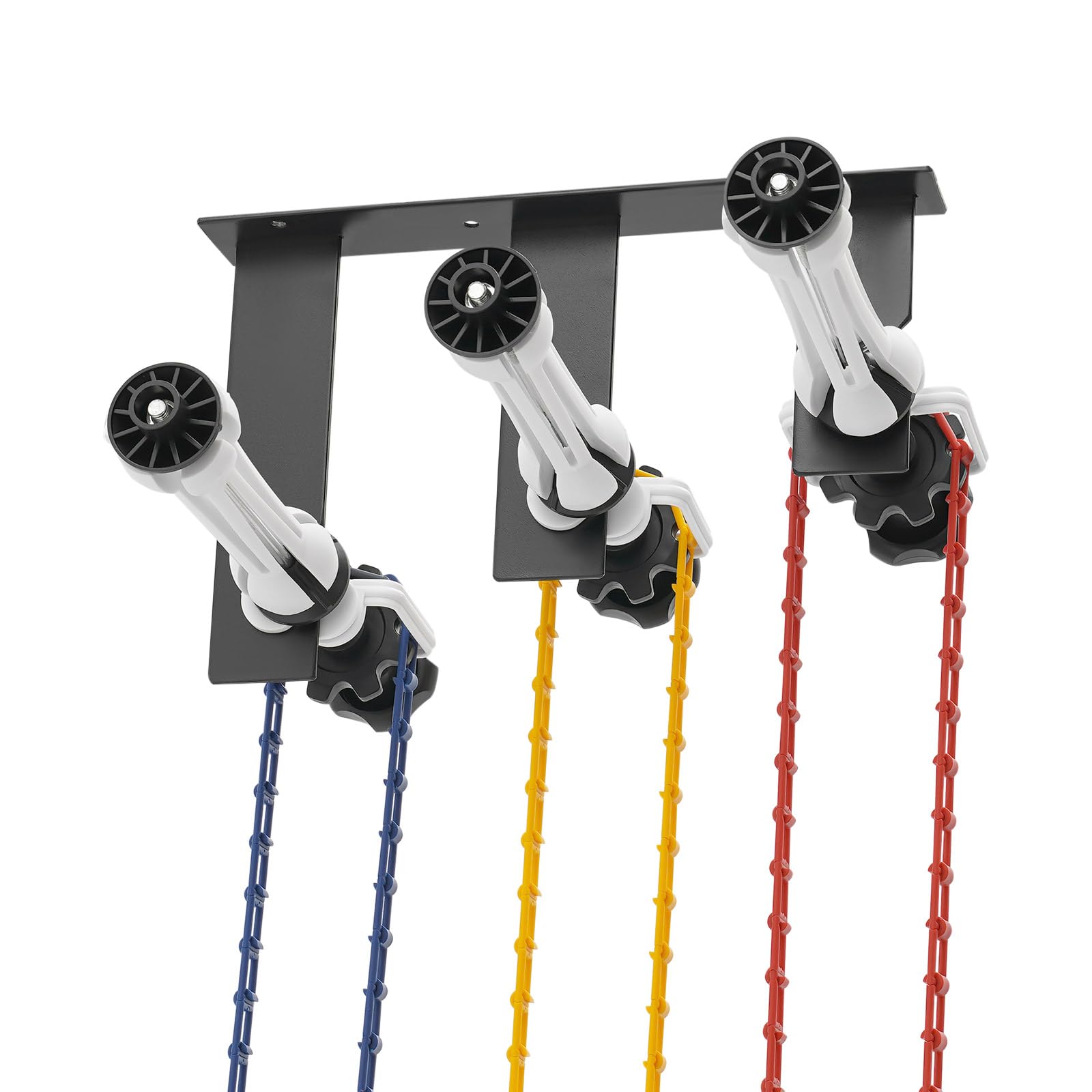 3 Roller Hintergrund Support System 3 Rollen Hintergrundsystem Montageset Wandmontage Manuelle Hintergrund Unterstützung Gerät Fotografie Montagebügel mit Haken, Ketten
