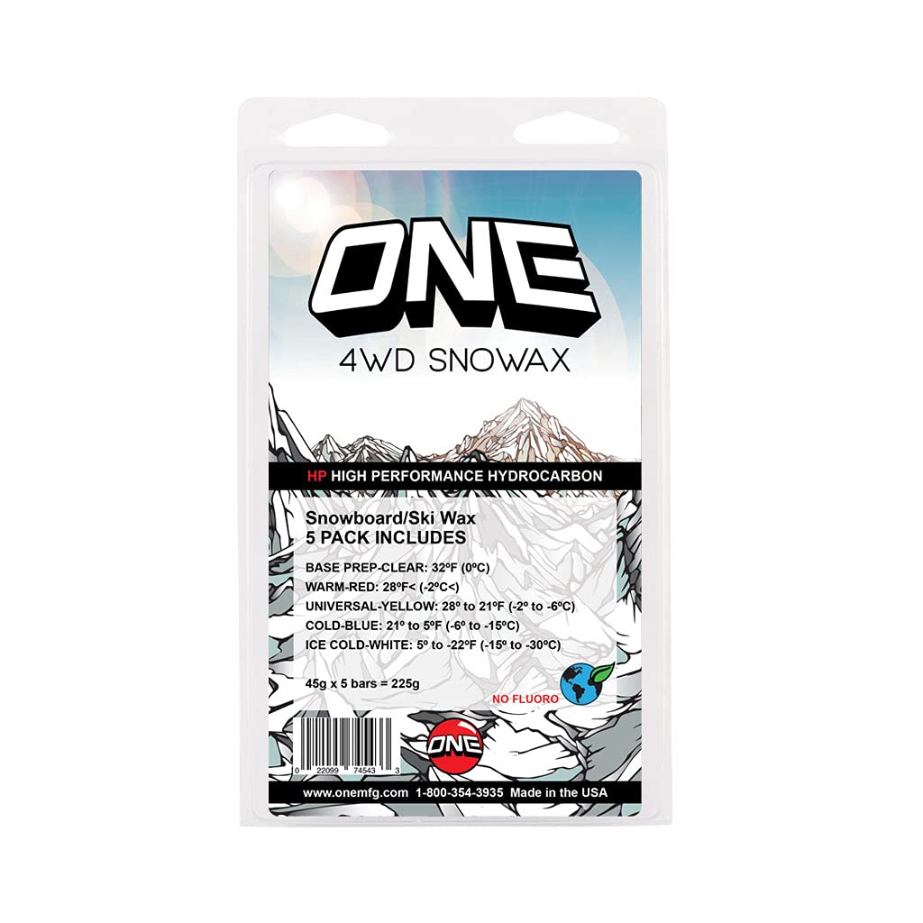 Oneball X-Wax Fluorinated Snowboard and Alpine Speed Wax - 5 Pack - New