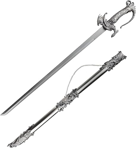 Vista 2 de Saint George Dragon sable de fantasía estilo espada medieval –Elija su color.