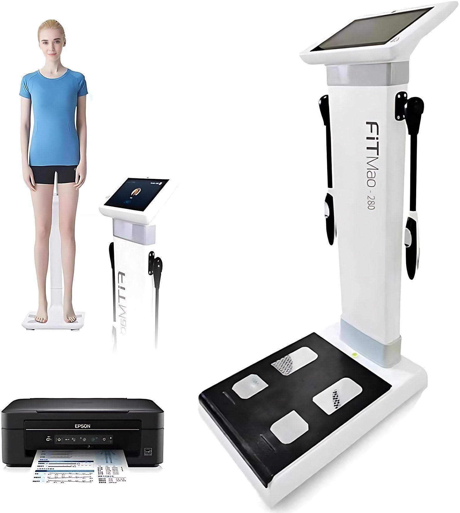 10,1-Calowa Maszyna Do Analizy Bioimpedancji HD Touch, Test Wzrostu, Analiza Składu Ciała, Analiza Tkanki Tłuszczowej, Obsługa Wielu Języków ​​można Dostosować