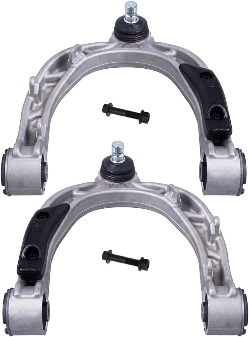 AUQDD 2Pc Suspension Front Upper Control Arm and Ball Joint Assembly Compatible With 2017-2023 Te-sla Model 3 / Y (Replace # 104432100G 104432600G MS95134 MS95135 527-513 527-514)
