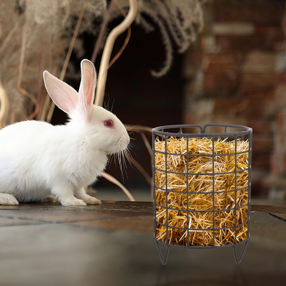 Happyyami 2stücke Metall Futterstation Für Kaninchen Und Meerschweinchen Praktischer Futterhalter Für Kleine Haustiere Einfach Zu Reinigen Und Langlebig Für Heu Und Snacks