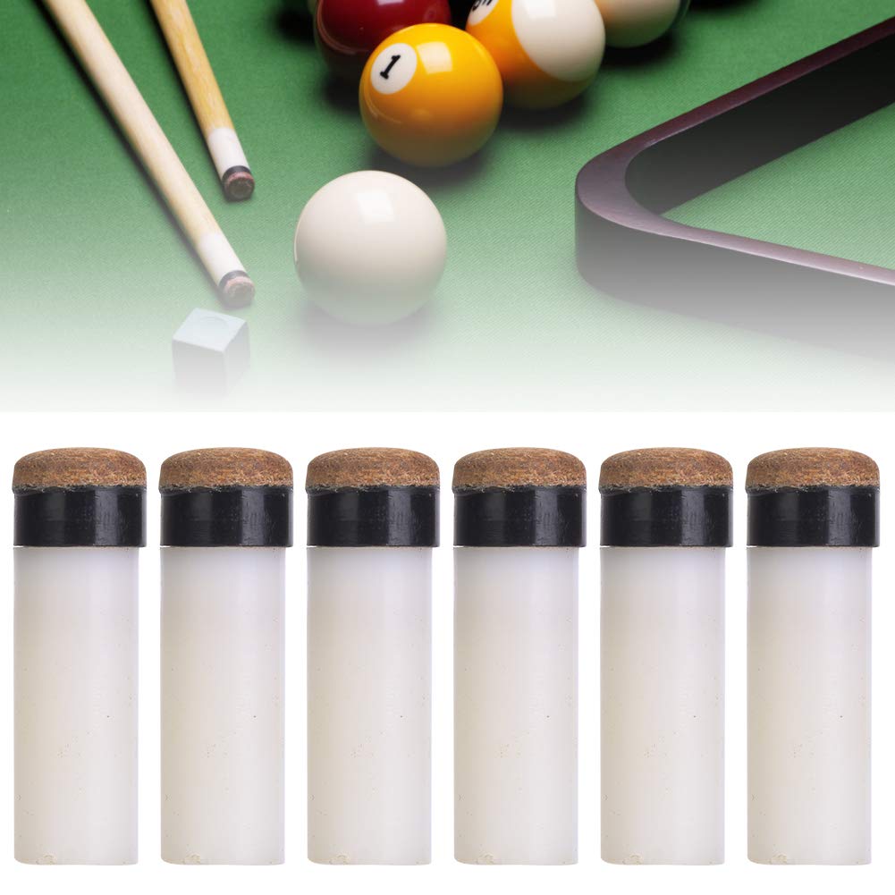 cardyven 10PCS 10mm 0.39inch Slip On Pool C ue Tips,Plastic Billiards C ues Tips Replacement with Pool C ue Stick Ferrules Snooker Pool C ue Pole Tip for Snooker and Pool C ues (10mm)