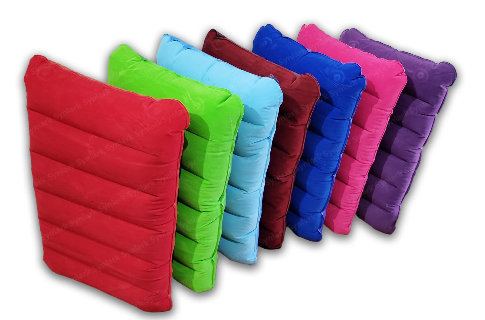 synlark Synlark® Multicolor Velvet Air Pillow Cushion Sleeping Backpacking Pillow Soft Comfortable Air Inflatable Travel Pillow (Pack of 4)-picture-24