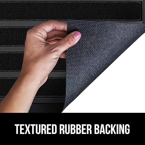 Miniatura 180 de Gorilla Grip WeatherMax - Tapete para todas las estaciones 100% impermeable, 23 x 35 pulgadas, goma natural, resistente a manchas y decoloración