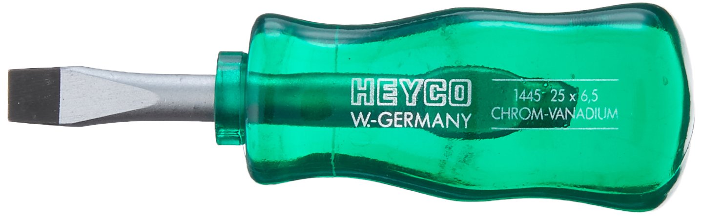Heyco 1445006080 1445 25 x 6.5mm Stubby Slot-Screwdriver