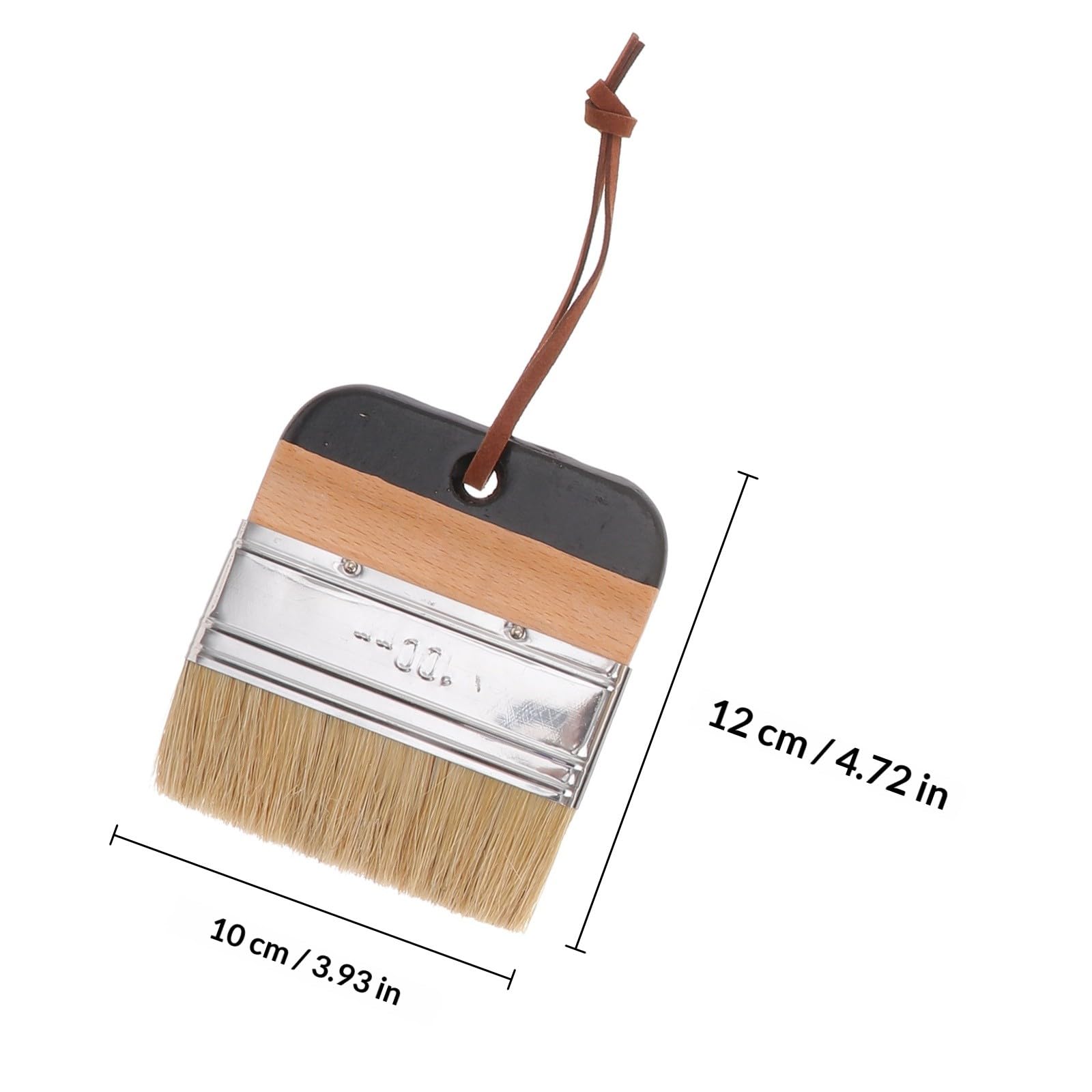 1ensemble Lot de Pinceaux à Tête Ronde avec Manche Bois Brosse Vernis et Peinture pour Décoration Intérieure Adapté Meubles Murs et Travaux Amélioration Maison