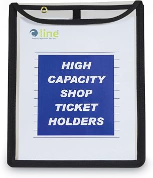 C-Line Gusseted Shop Ticket Holder, Clear, 15/Box 39912