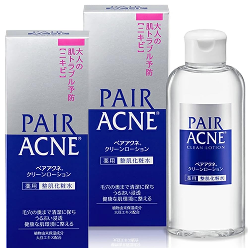Pair Acne Clean Lotion 160 ml (5.41 oz), Lightweight Pore-Cleansing Skin Lotion, Refreshing, Non-Sticky Toner for Face, Gentle Oil Control & Hydration (2)