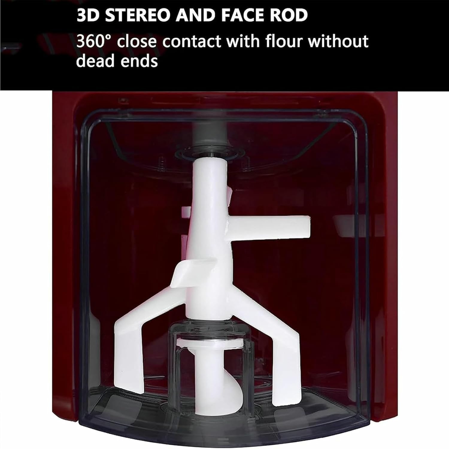 Pasta Maker, Electric Pasta Machine with Thirteen Noodle Modules for Spaghetti & Fettucine And More, Easy To Use,Red