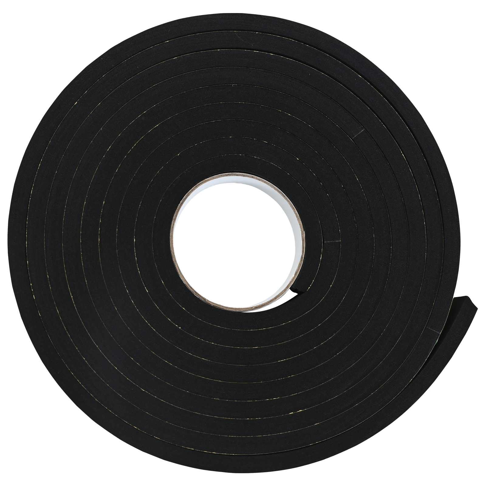 Samoprzylepna taśma piankowa, 20 sztuk, czarna, 20 mm x 5 m | Pianka CR, okrągły profil, pyłoszczelna, hermetyczna, wodoszczelna, do drzwi i okien