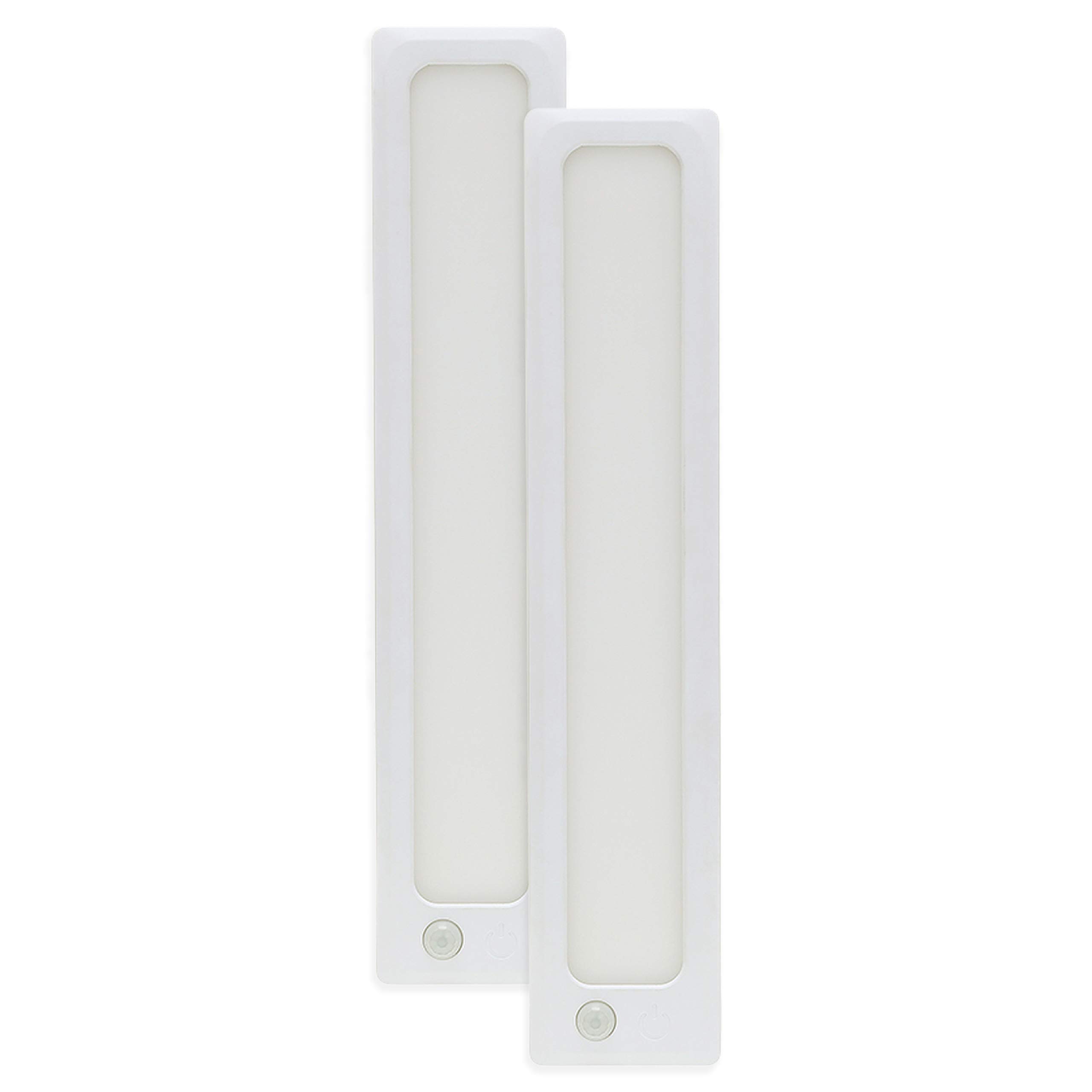 Westek BL-BAR12RC 12-inch Rechargeable Motion Sensor Closet and Under Cabinet Light, Battery Operated, Wireless Light Bar with Touch and Motion Sensing Activation, White, 2-Pack.