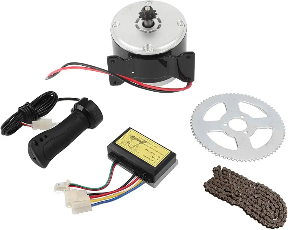 Sanpyl Kit de Motor Elétrico para Bicicleta, 12v, 250w, 2750rpm, Motor de Engrenagem de Alta Velocidade Com Controlador para Scooter Elétrica, Motocicleta, Kart