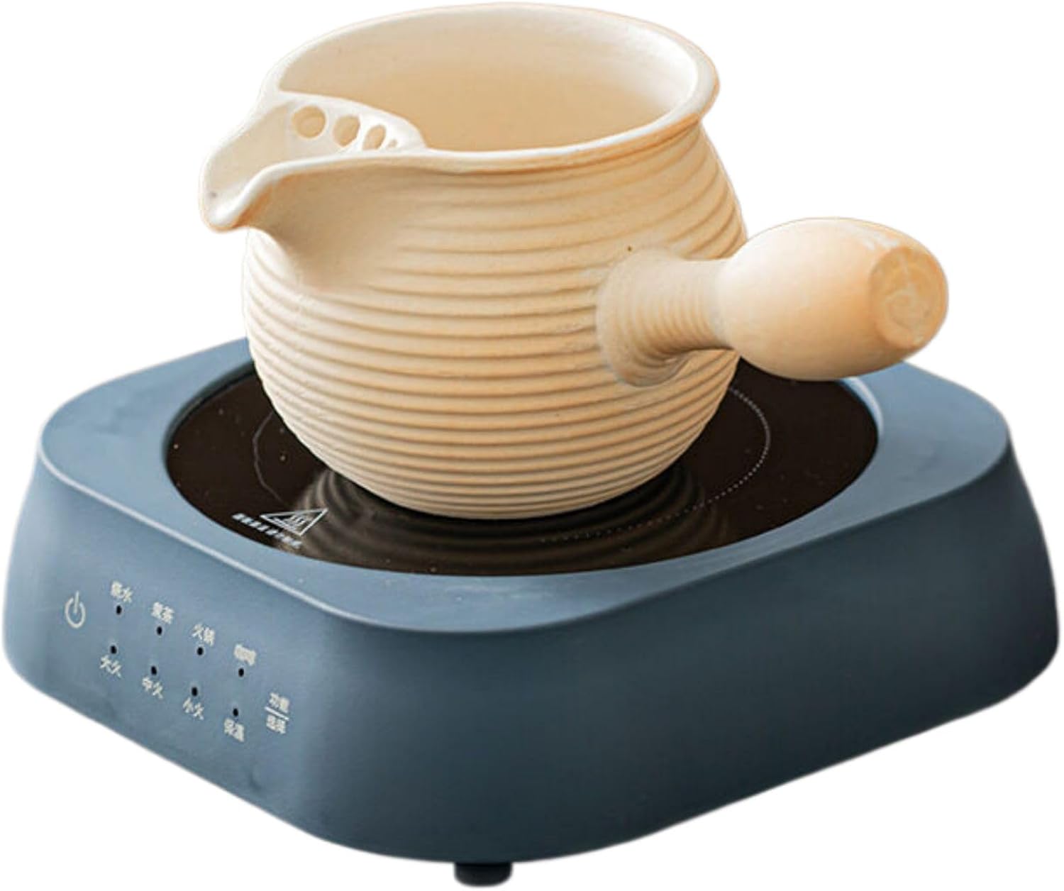 Luxury Tea Set. with Tea Infuser 围炉煮茶器侧把壶陶瓷茶杯 used porcelain for making tea.煮茶罐电陶炉烤奶中式罐罐茶煮茶器煮茶 Q1094