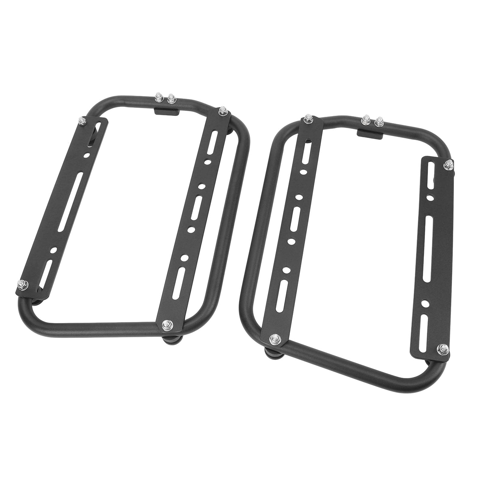 Bastidores de Soporte Lateral para Motocicleta, Resistentes Al Desgaste, Soportes de Montaje para Barra de Alforjas, Acabado Brillante para Almacenamiento Adicional y Soporte para