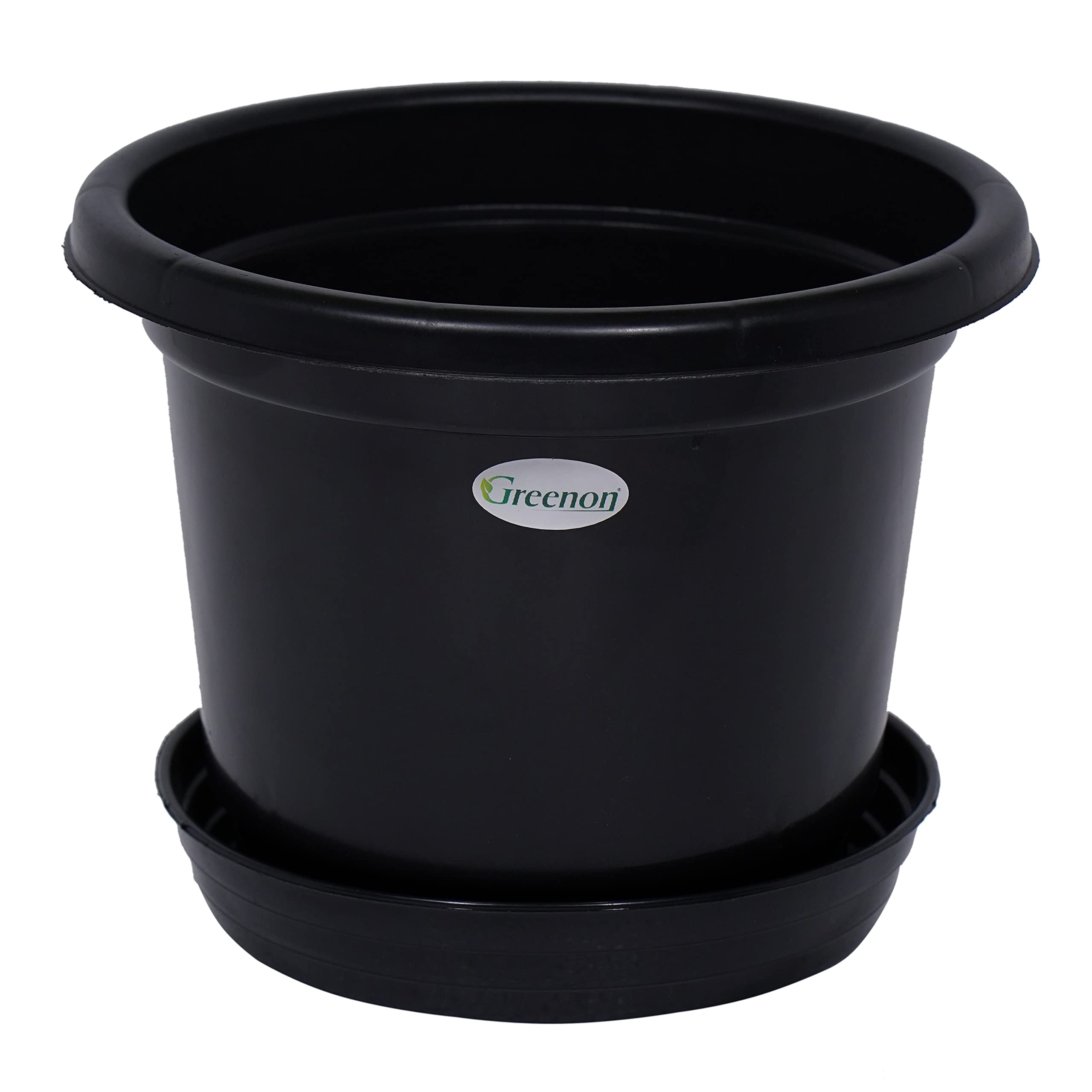 GREENON® 8 Inch Plant Pot with Bottom Tray Pack of 5 Virgin Plastic Best for Indoor and Outdoor | UnFadable | UV Treated (B09X3FCVR3) Amazon Price History, Amazon Price Tracker