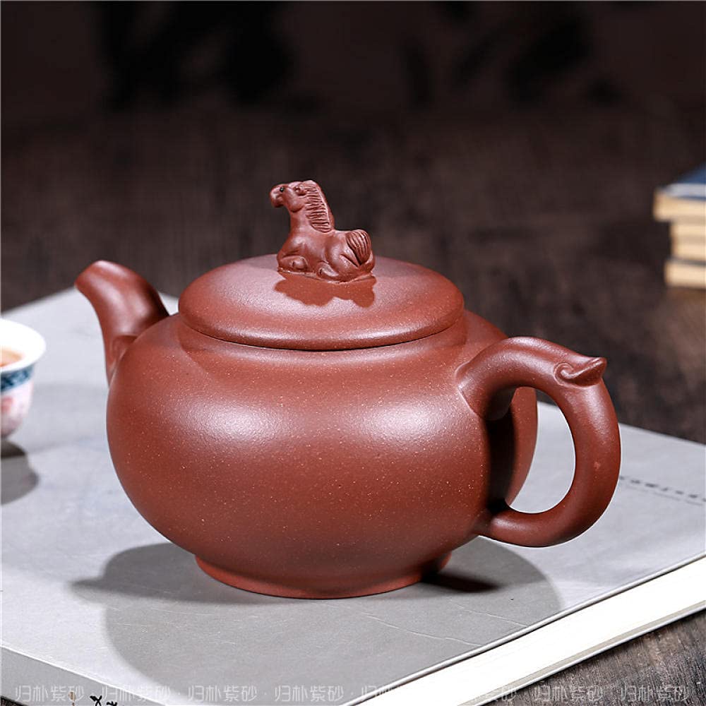 Czajniczek Zaparzacz Do Herbaty Czajniczek Ekspres Do Herbaty Yixing Handmade Teapot Surowy Rudy Purpurowy Purpurowy Piasek Pot Natychmiast Udany Czajnik Prezent Herbata Zestaw