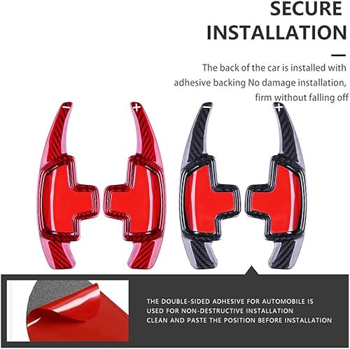 Miniatura 4 de Juego de 2 extensiones de cambio de volante de fibra de carbono real para Mercedes Benz ABC-Class CLA CLS EG-Class GL GLC GLE GLS S-Class SL SLC