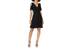 Unveiling the Epitome of Cocktail Charm: The Women's Cutout Cold Shoulder Short Sleeve Dress