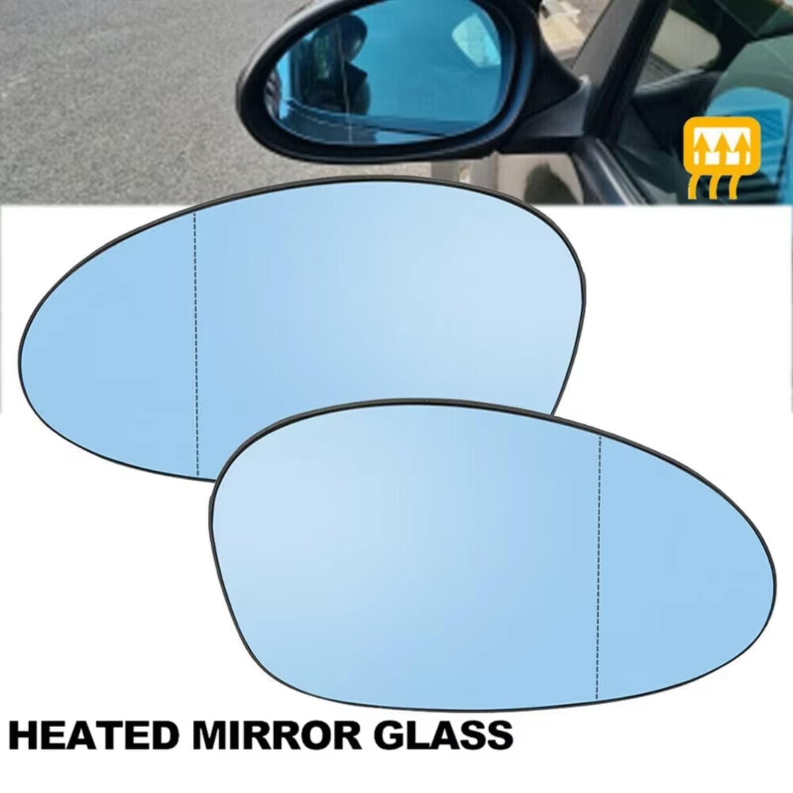 Espejo retrovisor izquierdo E46 E90 E87 cristal de ala de coche conductor 51167145267 8
