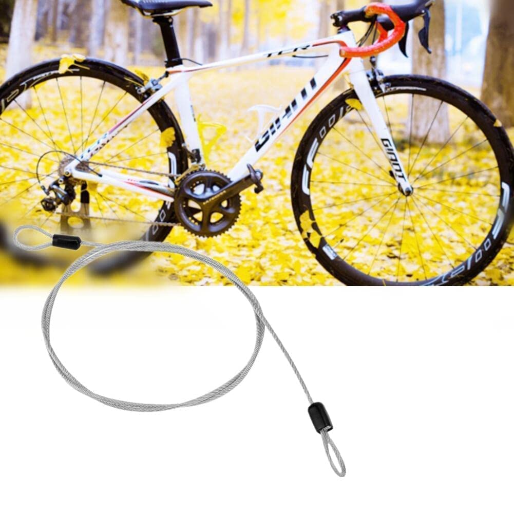 Homoto Lucchetto Catena Bici, Catena Bicicletta Antifurto con 2 Chiavi, Lucchetto 100 cm in Acciaio per Protezione Solare ad Alta Sicurezza da 6 mm