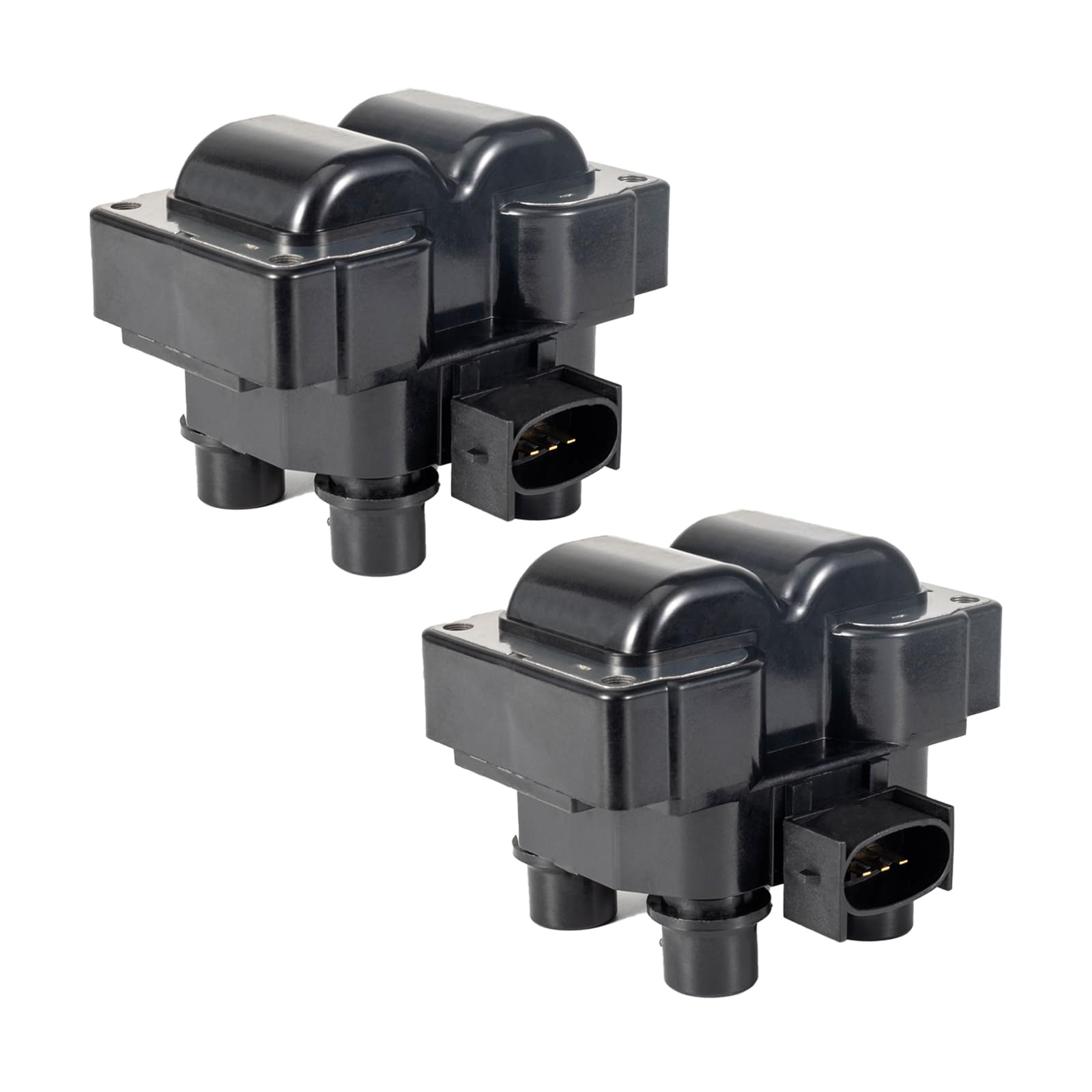 ENA Set of 2 Ignition Coil Pack Compatible with Ford Lincoln Mazda Mercury F150 F250 Contour E150 Escort Explorer Mustang Ranger Town Car Expedition Mark B2300 B2500 2.3 4.6 Replacement for FD487 C924
