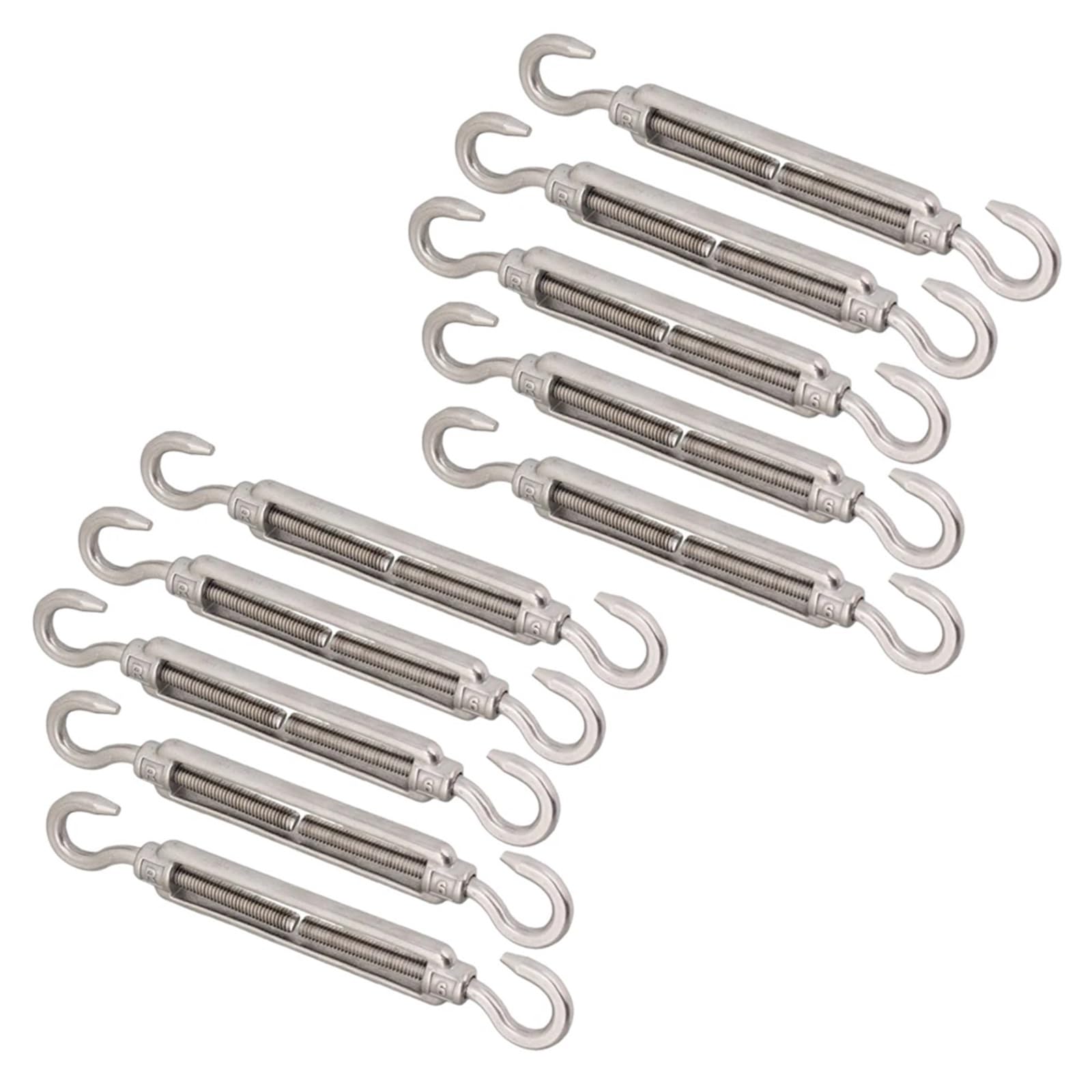 Tensor de alambre de Tensor, 304 Gancio in Acciaio Inox e Gancio M6 tenditori Regolabili for funi Metalliche Confezione da 10