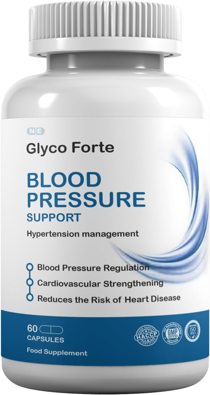 Glyco Forte Supports Blood Pressure, Blood Sugar Metabolism, Metabolic Health, Weight Management, 60 Capsules, 1 Capsule per Serving, 60 Servings