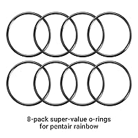 Vista 10 de Paquete de 8 juntas tóricas de repuesto exacto Pentair R172009 para tapa – Compatible con alimentador automático de cloro Pentair Rainbow modelos