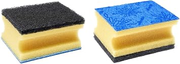 Vileda Glitzi Plus Sponge, Polyurethane, Yellow, Black, Normal