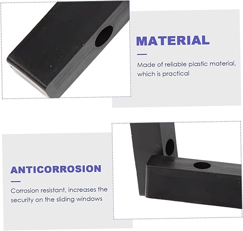 Miniatura 7 de DOITOOL 10 Uds. Tope de ventana vertical para ventana, cerradura de puerta, cerraduras de seguridad, barra de seguridad para patio, barra de