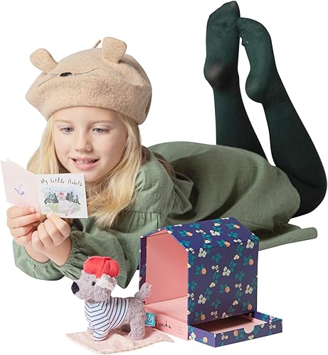 Miniatura 5 de Manhattan Toy Bed & Biscuit Frenchie - Casa de perro de peluche con mini-libro de cuentos en cajón oculto