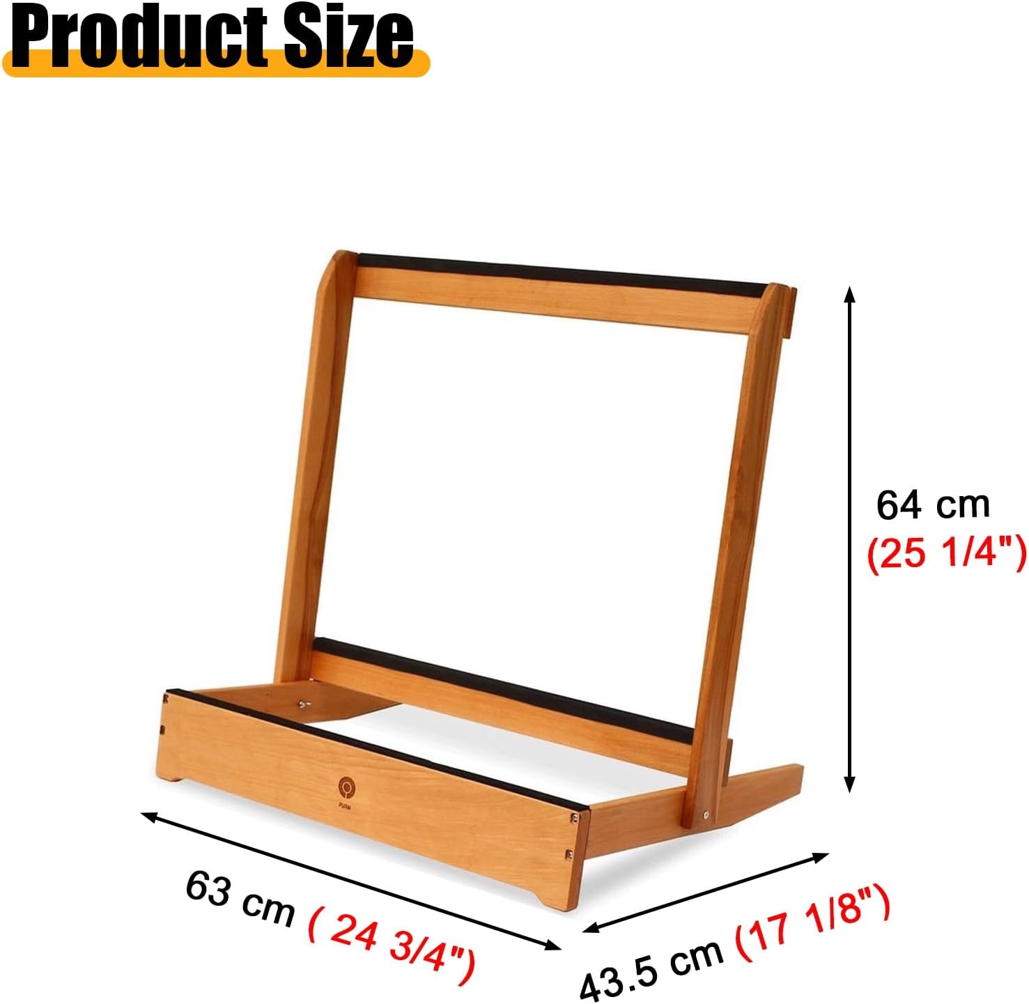 Tennis Racket Storage Stand Solid Wood Multiple Sizes Floor Standing Display Rack(L 63cm(24 3/4"))