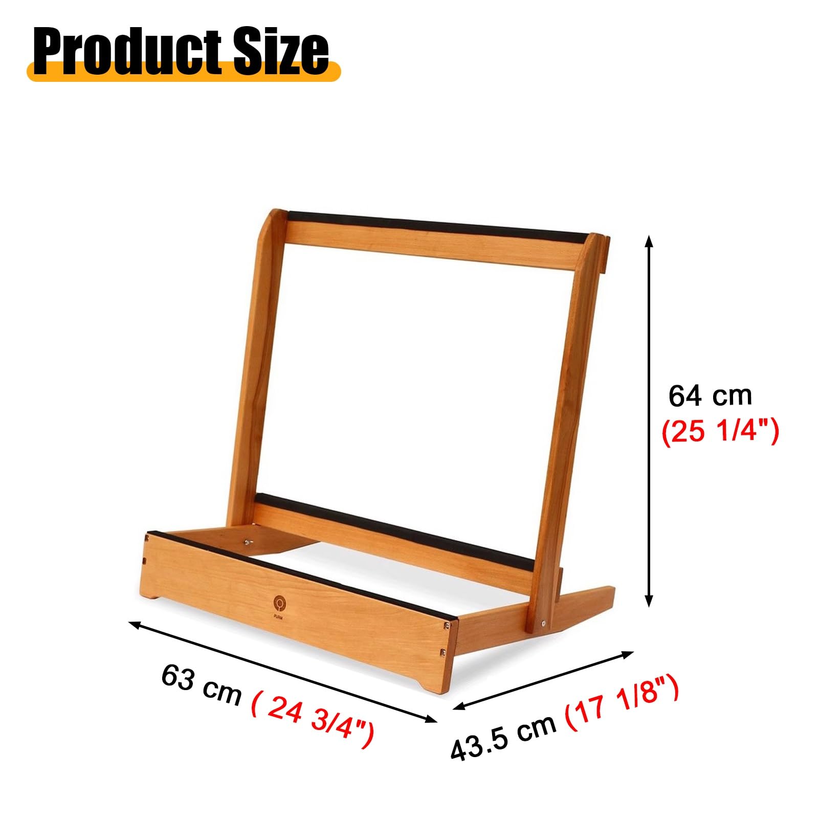 Kunovo Solid Wood Tennis Racket Storage Stand, School Kindergarten Badminton Racket Display Rack, 33-90 Cm Long Floor Standing Racket Storage Rack(L 63cm(24 3/4