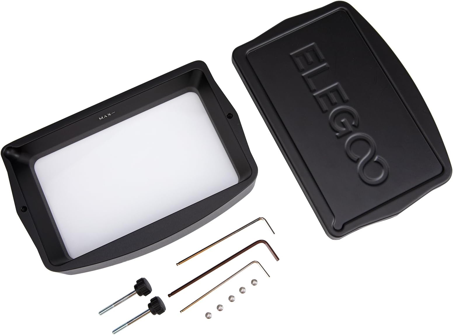 Metal Resin Tank for Mars 4 Ultra LCD 3D Printer, ACF Release Liner Pre-Installed, with Allen Wrench, Resin Vat Mars 4 Ultra