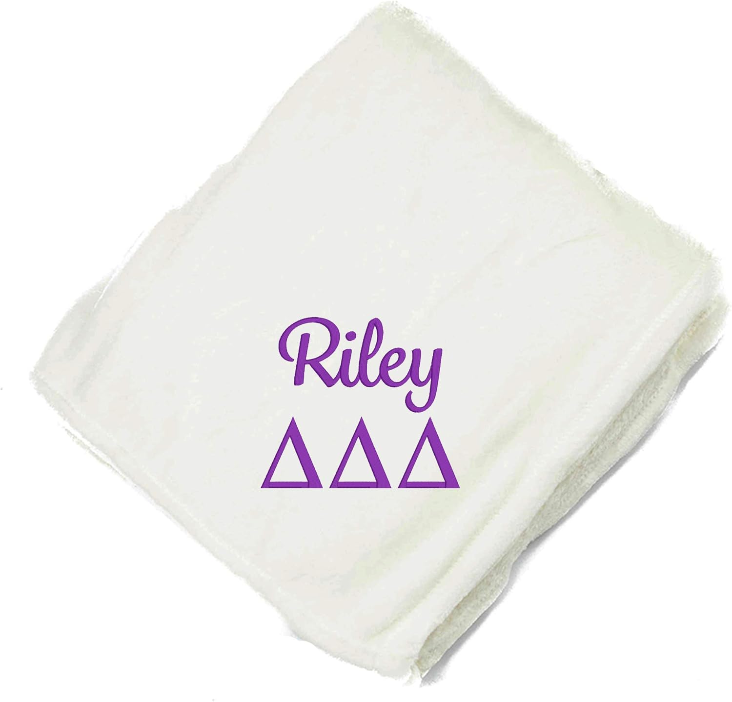 Go Greek Chic Customized Pi Beta Phi Embroidered Throw Blanket