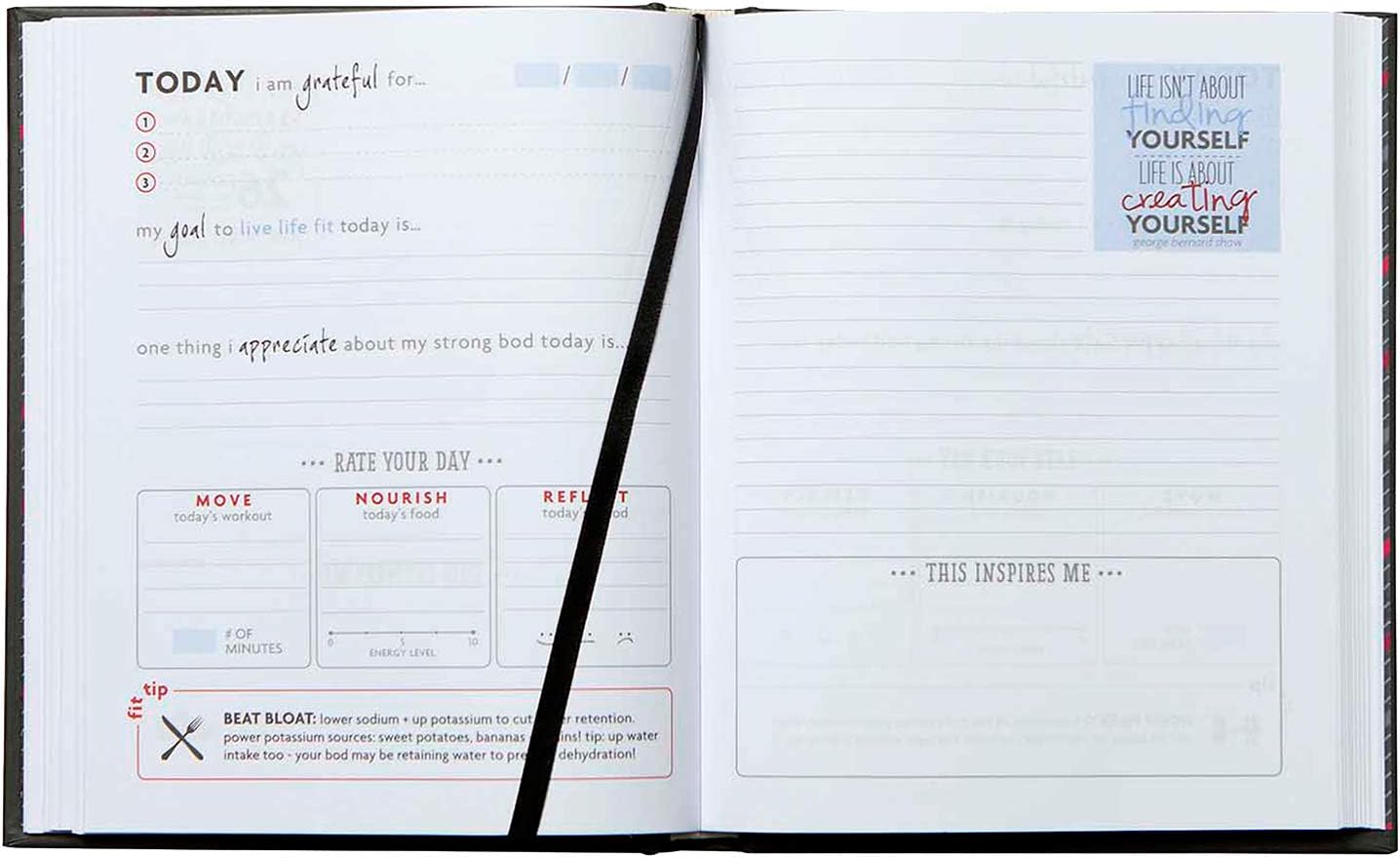 Fitlosophy Fitspiration Journal: 16 Weeks of Guided Fitness Inspiration