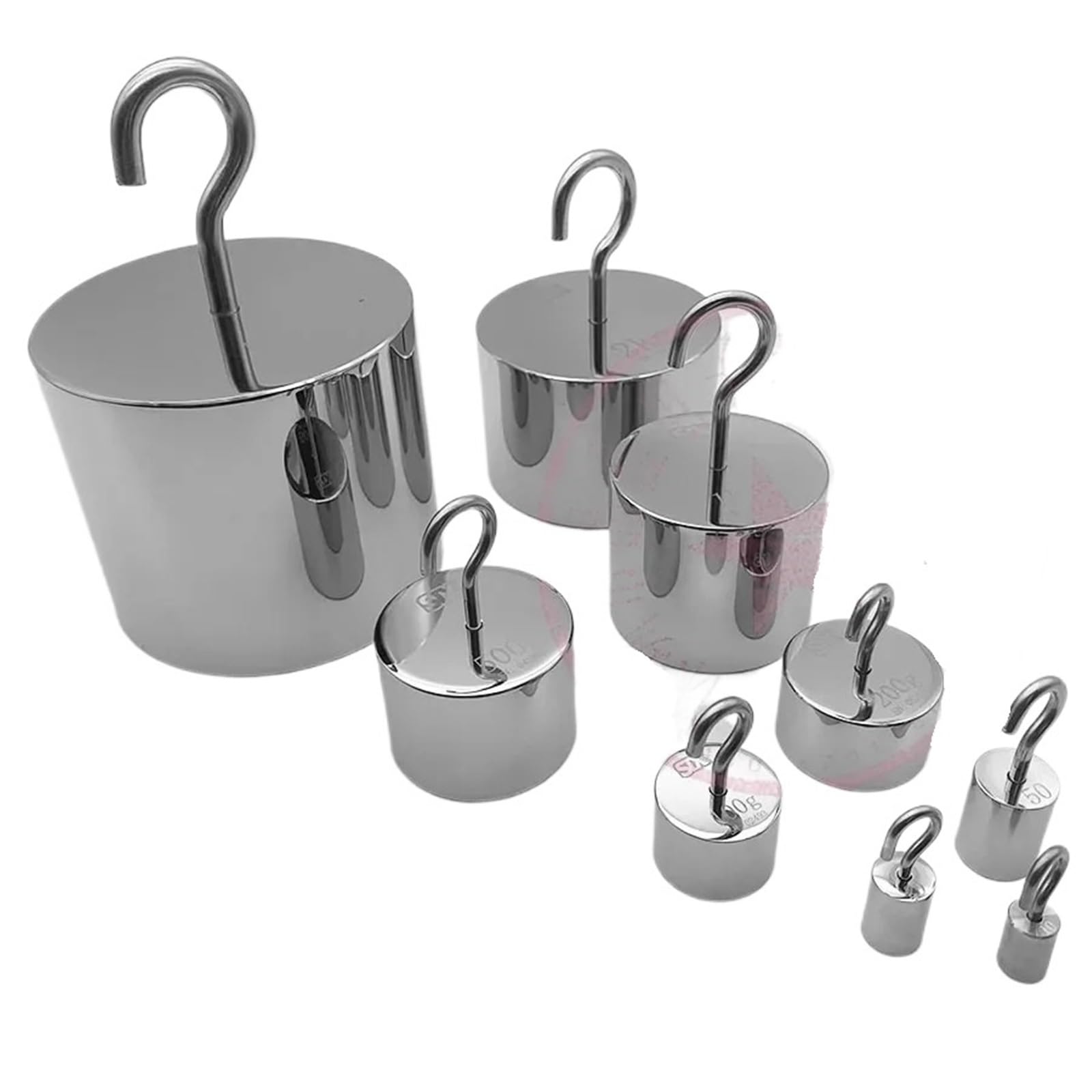 Balanza de calibración electrónica de acero inoxidable con contrapeso estándar de 10 g a 2 kg con gancho simple M1(2kg)