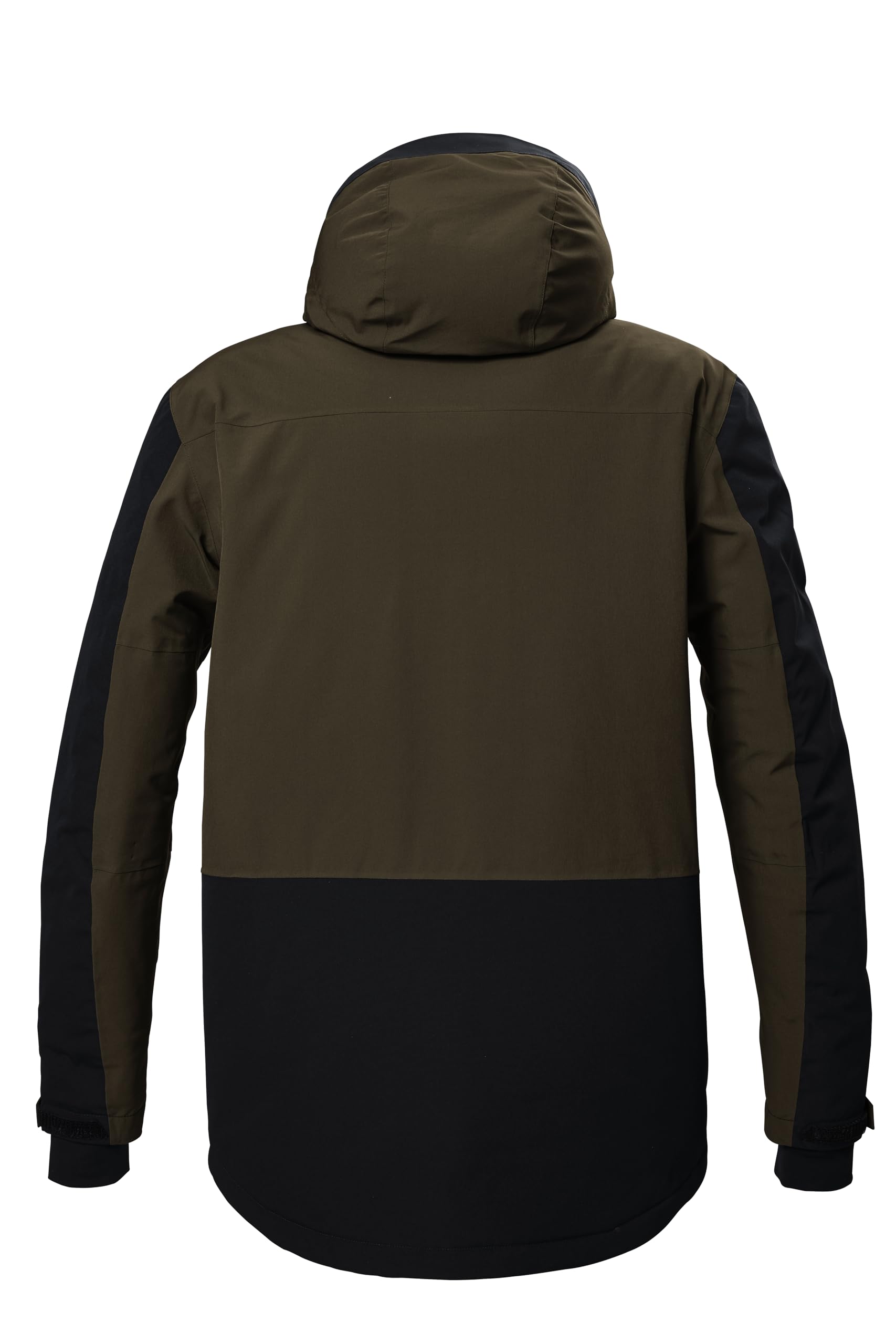 Killtec Herren Skianzug - mit 10.000 mm Wassersäule, PFC frei - Skijacke Schwarz Khaki - Skihose Orange