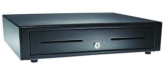 APG VB320-BL1915 Vasario Series Standard-Duty Painted-Front Cash Drawer with MultiPRO 320 Interface, 24V, 18.8" x 4.3" x 15.2", Black