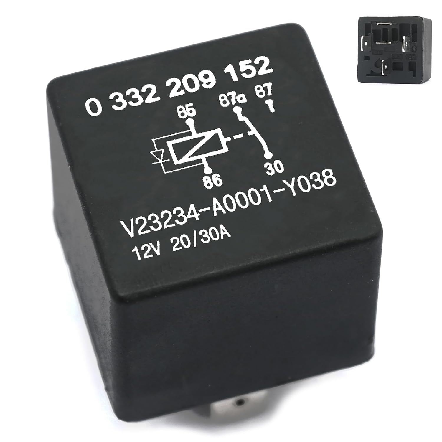 Automotive Relays 1 Packs 0 332 209 152 Relay 033209152 Relay 5 Pins 12 V 20/30A