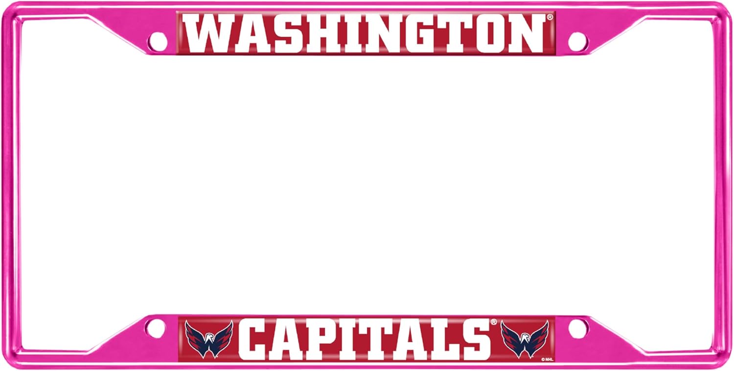 FANMATS 43921 NHL - Detroit Red Wings License Plate Frame - Pink – Easy Installation on Truck, SUV, Car - Ideal Gift for Die Hard NHL Fan