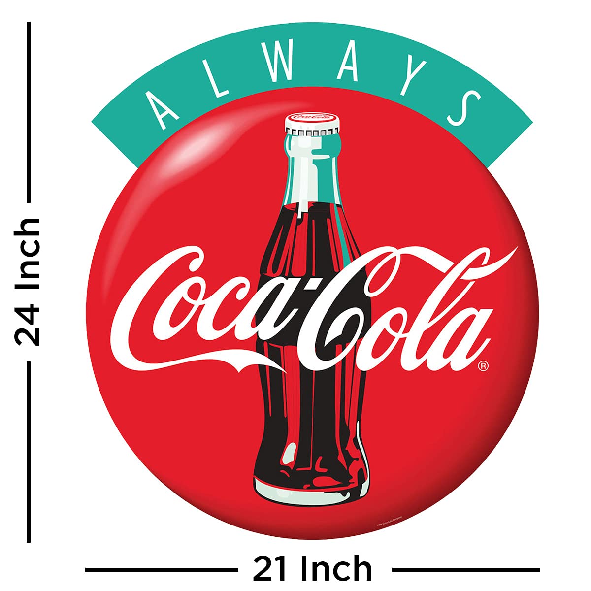 ALWAYS COCA-COLA 看板 Vintage “Always Coca Cola” Hard Plastic Signage Size Large