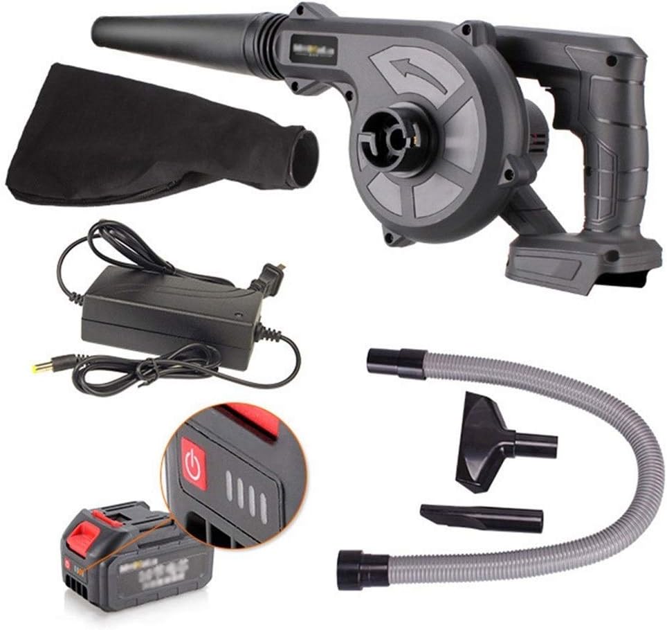 Convenient 2-in-1 Garden Blower Mini Cordless Leaf Blower and Vacuum, Stepless Speed Change, Lightweight (Color : 78000H, Size : Battery2) (78000h Battery*1)