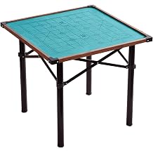 Folding Mahjong Table, Folding Game Table, Dining Table/mahjong Table 2 In 1, Mesa de Domino, 4 Player Domino Card Game Table, Foldable Square Table, for Home Office Bedroom77cm