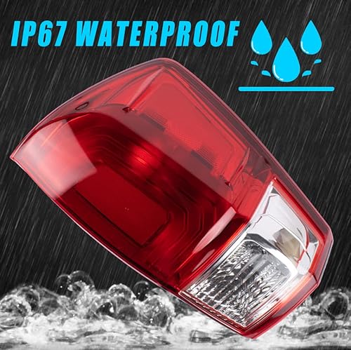 Boine Compatible With 2016 2017 2018 2019 2020 Toyota Tacoma Pickup Left Driver Side Red Tail Light Housing Replace 81550-04170 (Left Driver Side) #TOP4