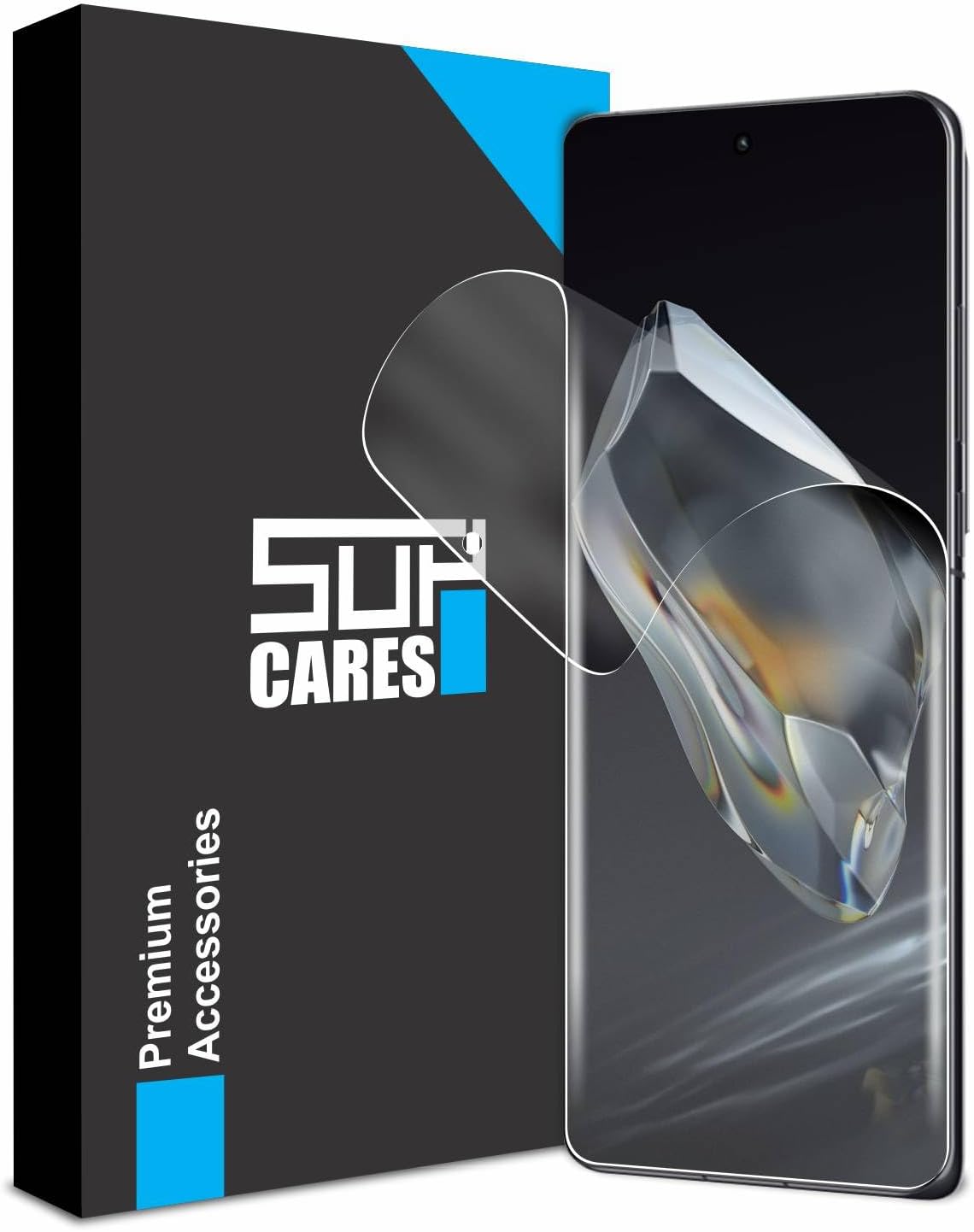 SupCares TPU Anti Glare Matte Unbreakable Membrane Full Screen Protector For OnePlus 12, OnePlus 13 and Oppo Find X7 Ultra (6.82 Inch) With Easy Self Installation Kit | Fingerprint Working
