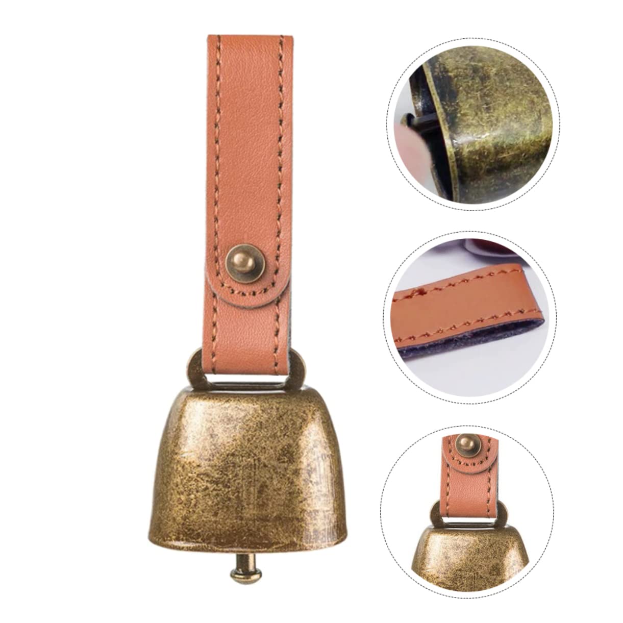 FONDOTIN Pet Bell for Dogs Iron Dog Collar Bell Christmas Decorative Bell Multi-Functional Craft Sturdy and Skin Safe